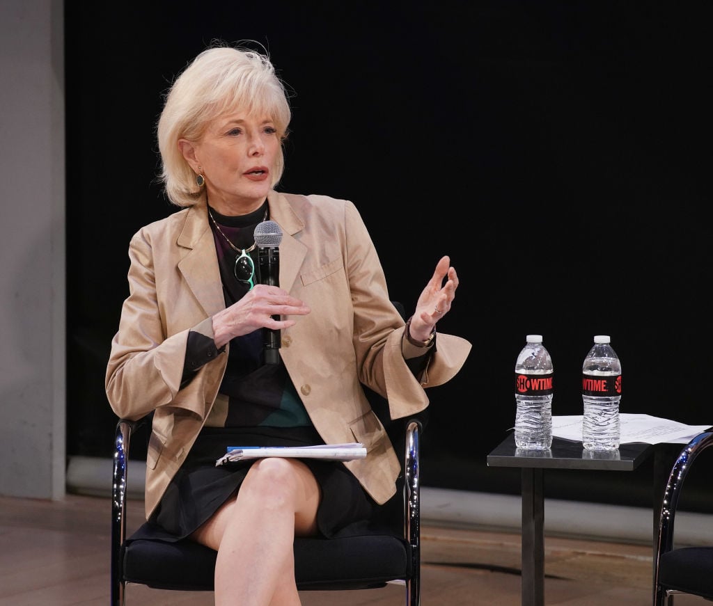 Moderator Lesley Stahl speaks during the Showtime Emmy FYC
