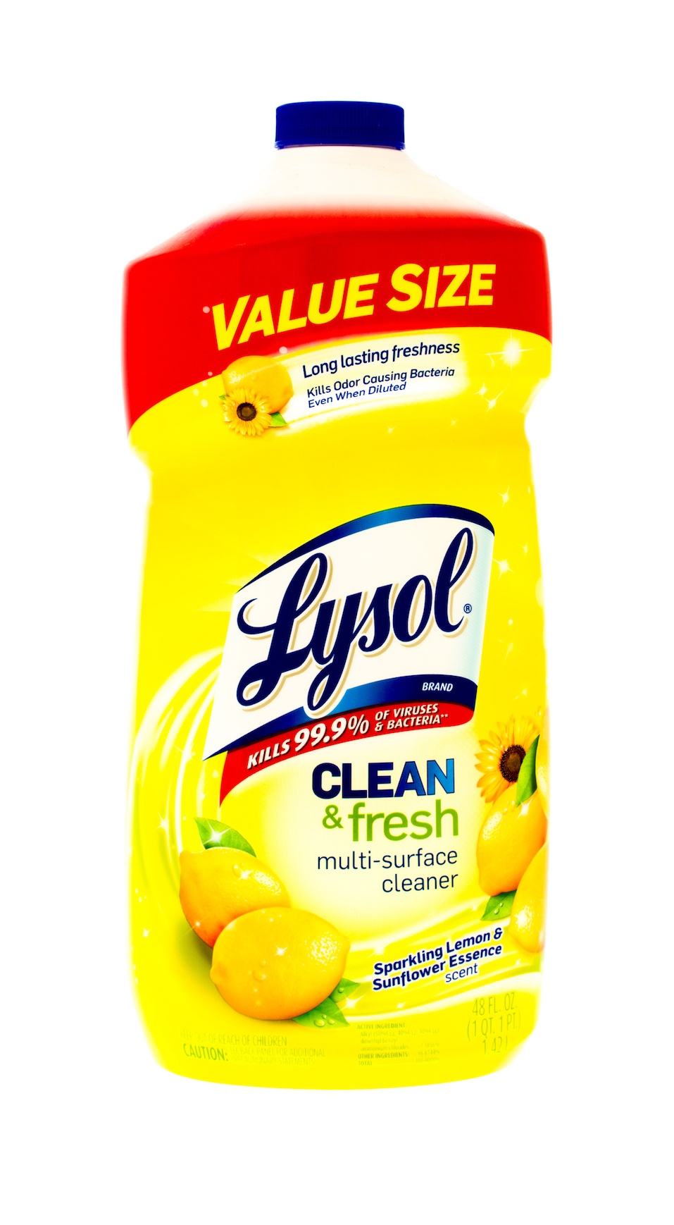 Bottle of Lysol clean & fresh cleaner.