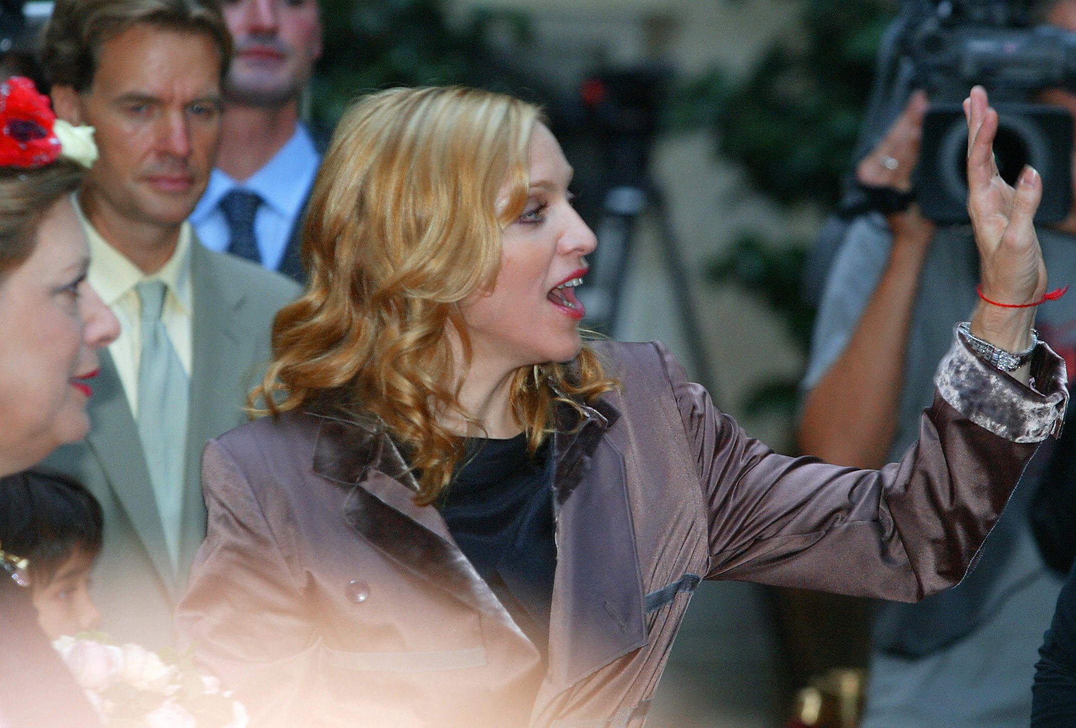 Rock star Madonna promotes her children's books inspired by Kabbalah.