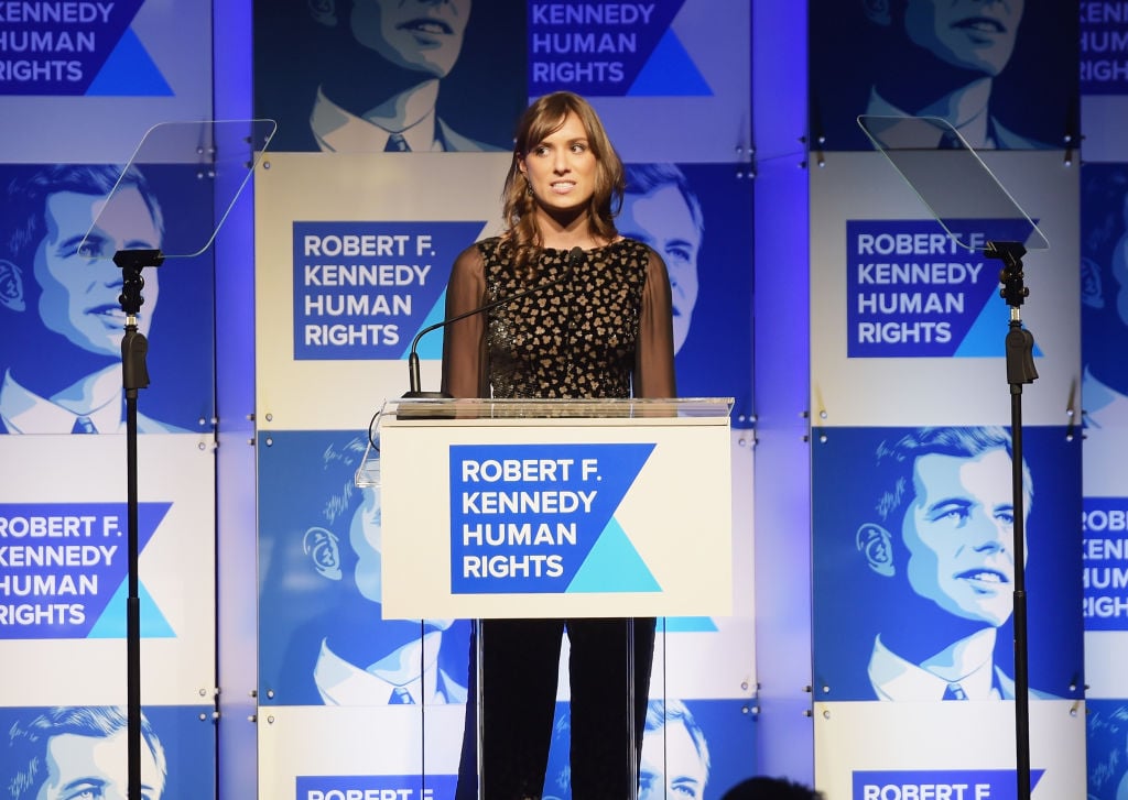 Mariah Kennedy Cuomo speaks onstage during Robert F. Kennedy Human Rights Hosts Annual Ripple Of Hope Awards Dinner