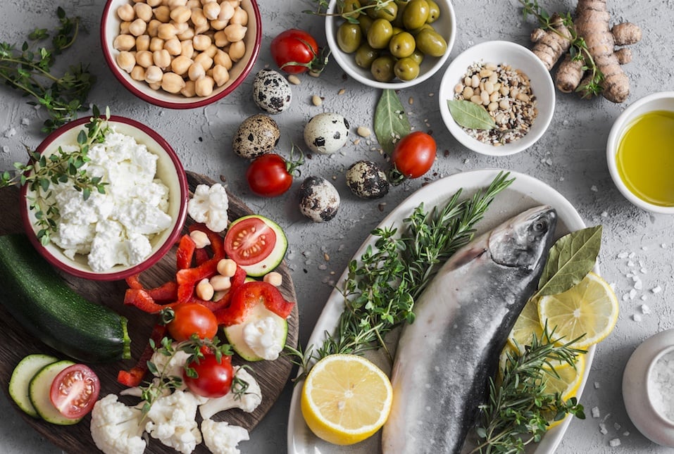 Mediterranean style food
