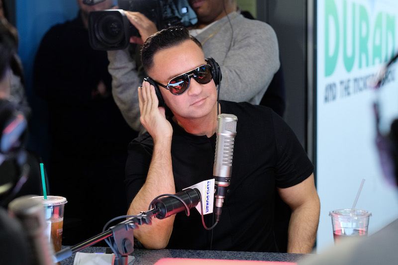 Mike Sorrentino wears black sunglasses during a radio interview. Mike Sorrentino wears black sunglasses during a radio interview.