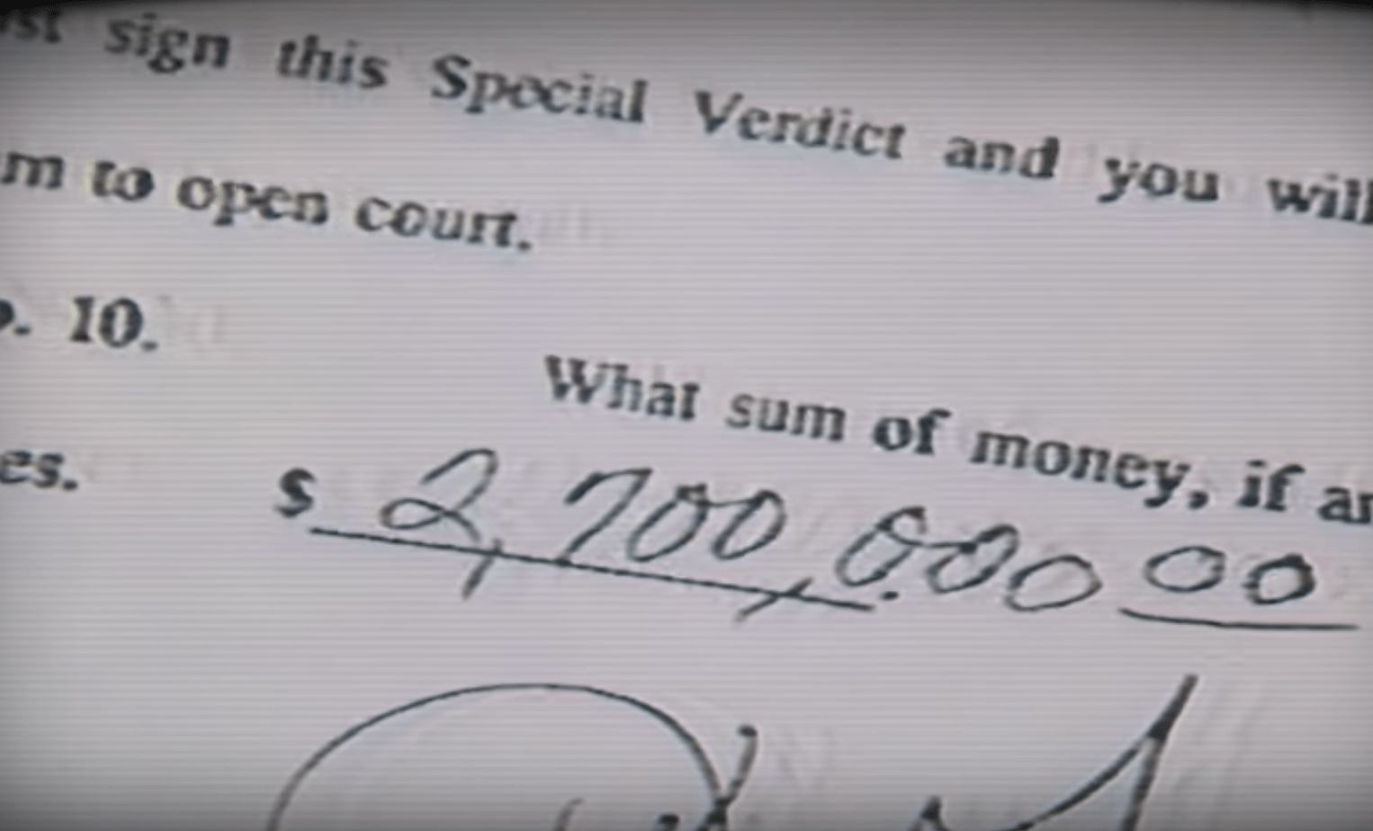 Millions jury compensation