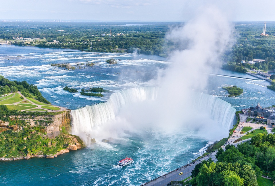 Canadian Horseshoe Falls from the top, Ontario, Canada