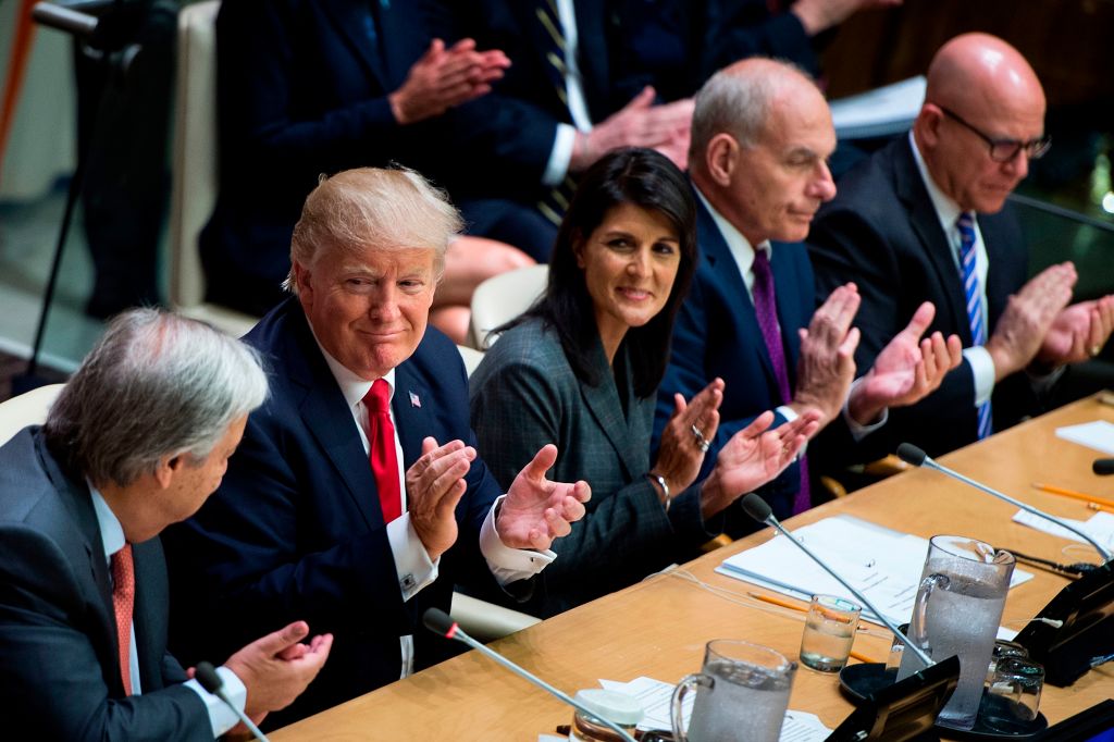 Nikki Haley and Donald Trump