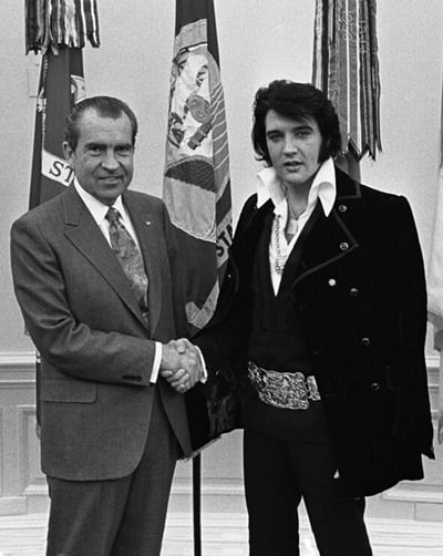 Nixon with Elvis Presley Nixon with Elvis Presley