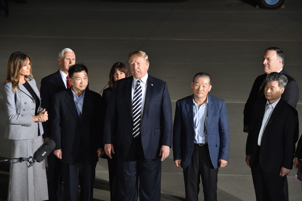 North Korea prisoners with donald Trump