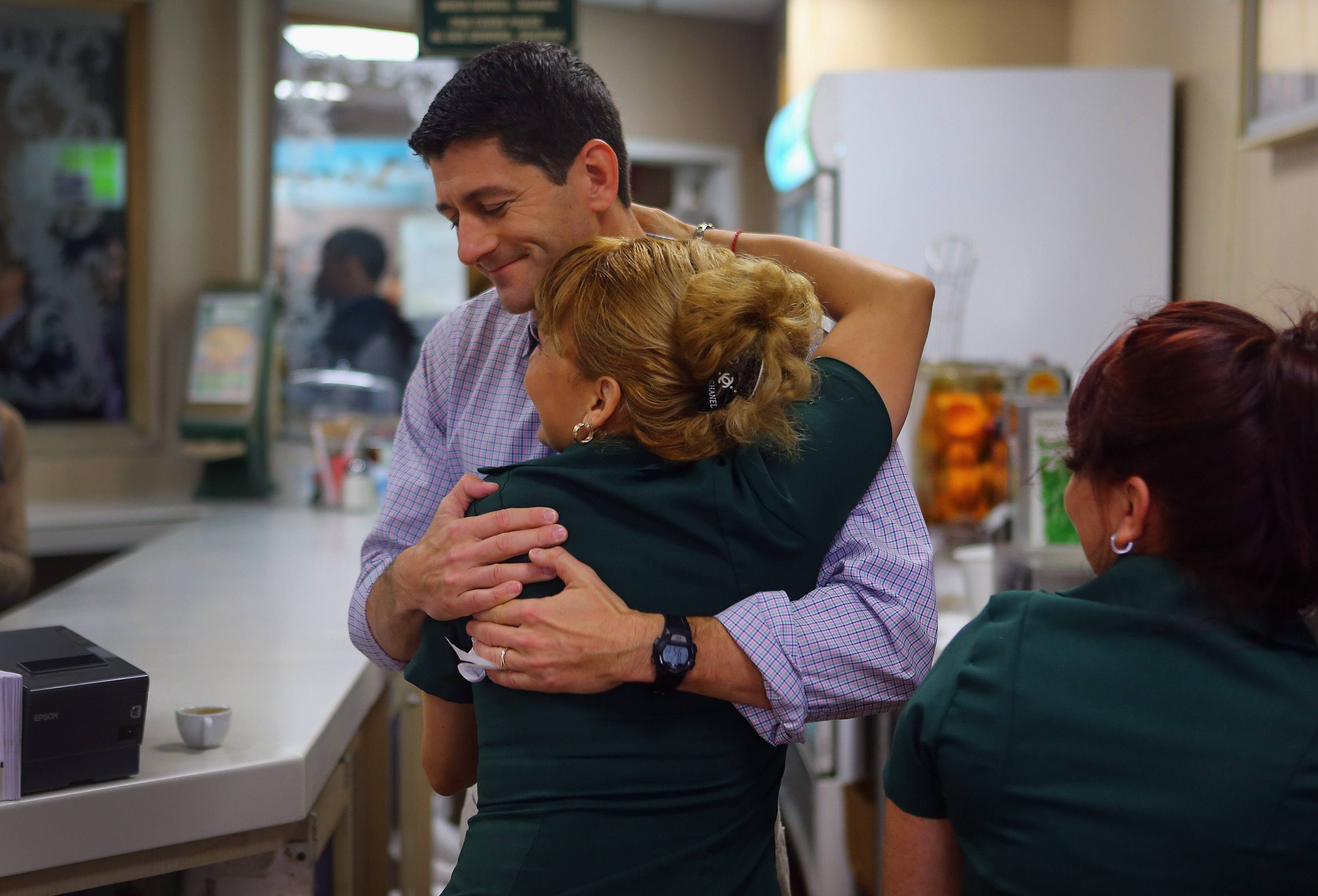 Paul Ryan Holds Rally at Versailles Restaurant In Miami