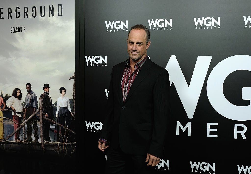 Actor Chris Meloni attends the photo call for WGN America 's' Underground and 'Outsiders'