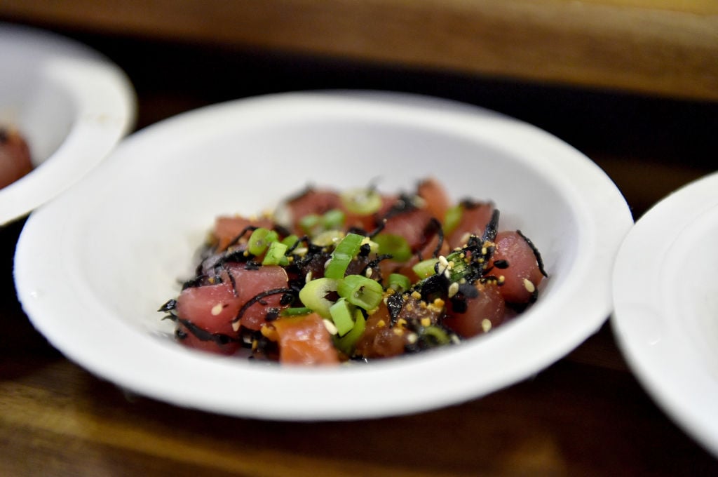 A view of Hawaiian Ahi Tuna Poke
