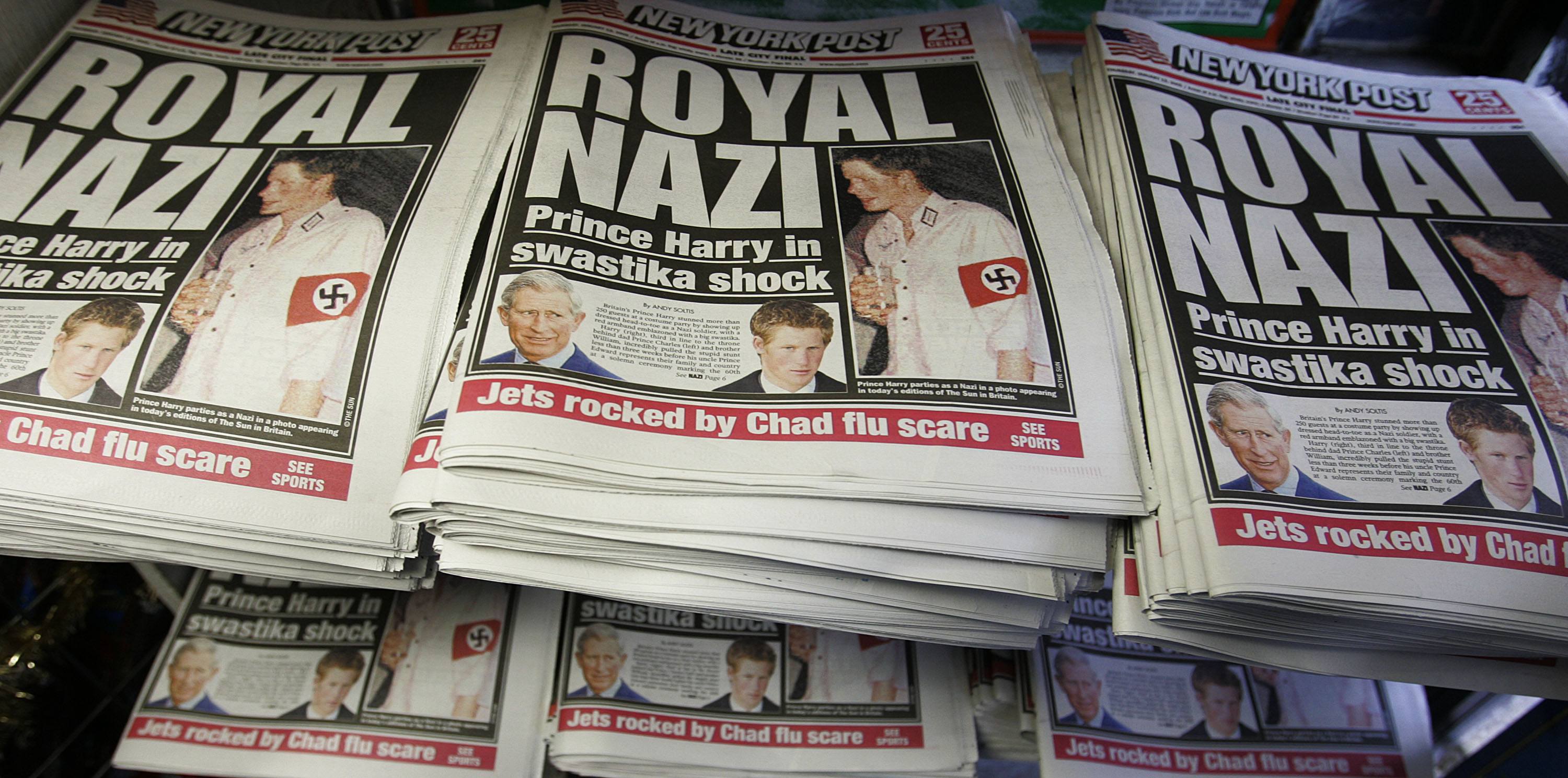 Prince Harry Wears A Nazi Uniform To Party