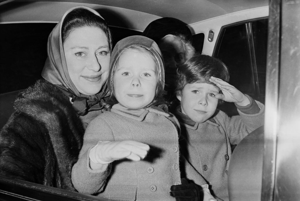Princess Margaret with David and Sarah