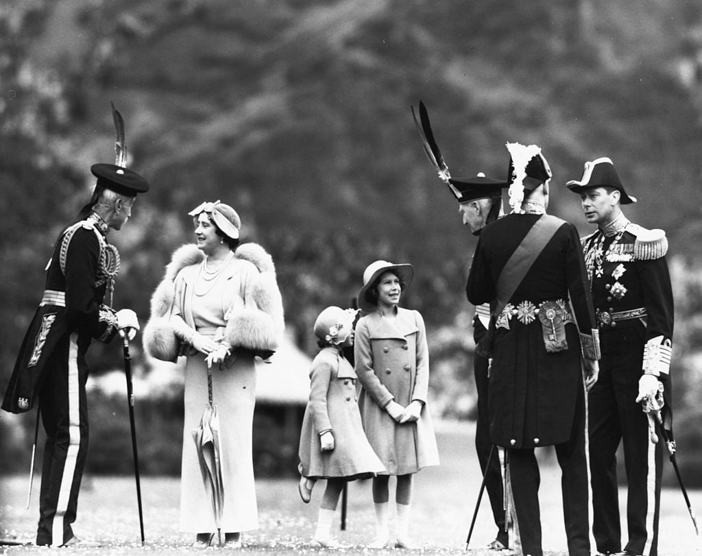 King George, Queen Elizabeth the Queen Mother, Princess Margaret, Princess Elizabeth and King George VI