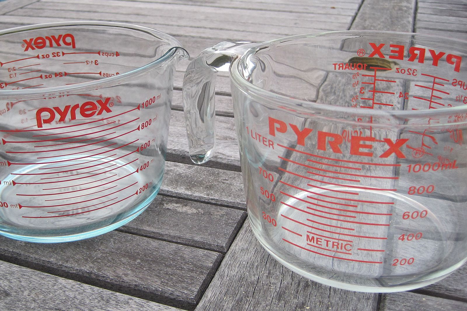 Pyrex measuring cups