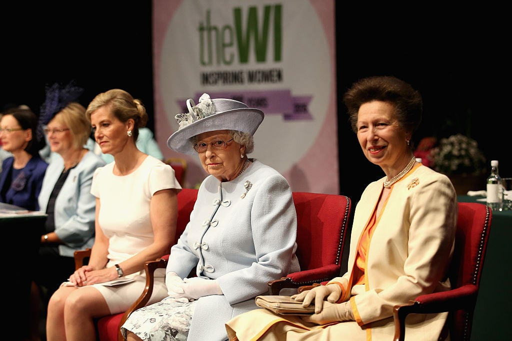 Sophie, Countess of Wessex, Princess Anne, Princess Royal and Queen Elizabeth II attend the Centenary Annual Meeting