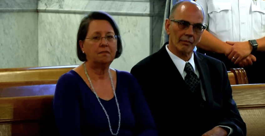 Michael Rotondo's parents in court Michael Rotondo's parents in court