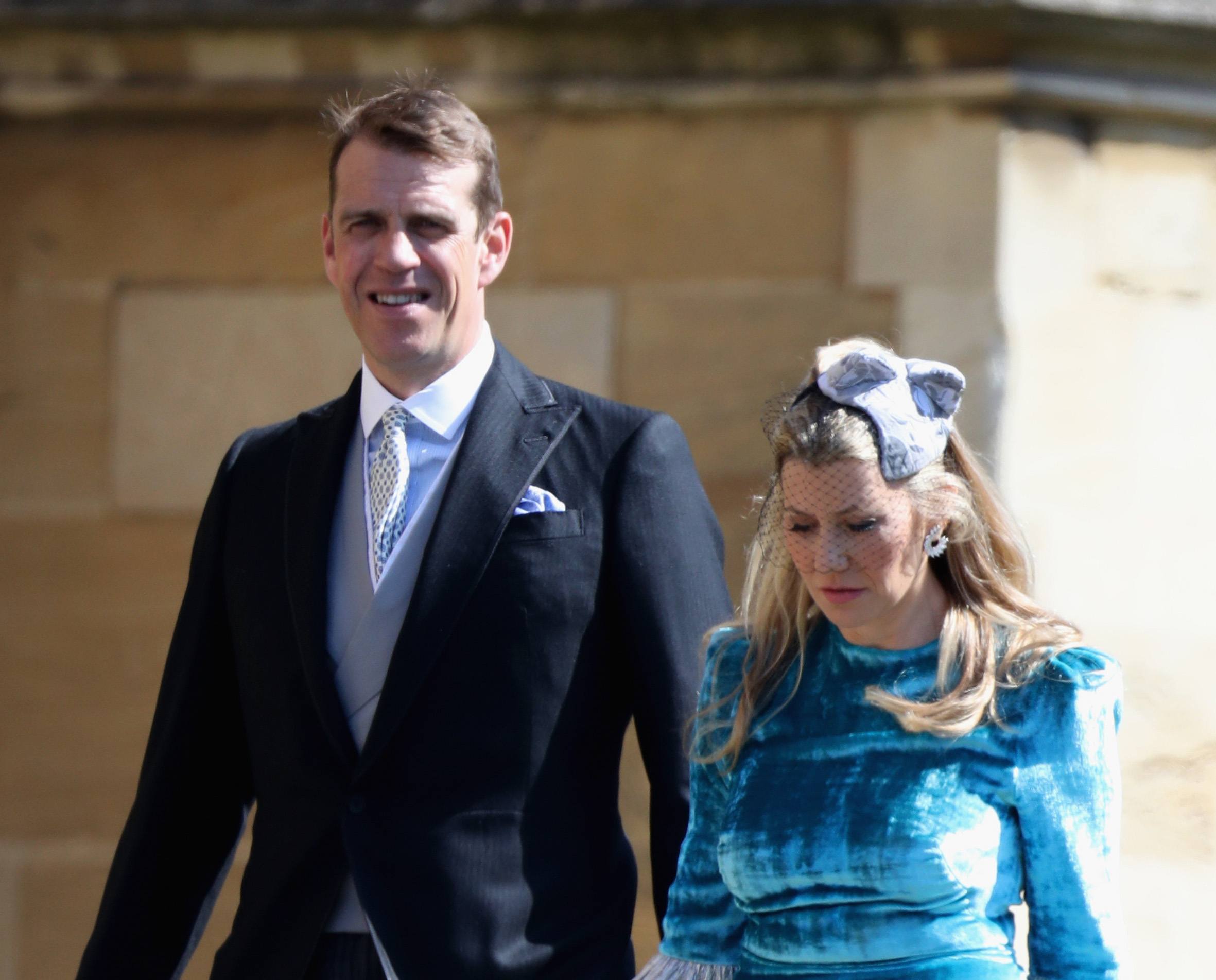 Guest with fascinator at the royal wedding Harry and Meghan