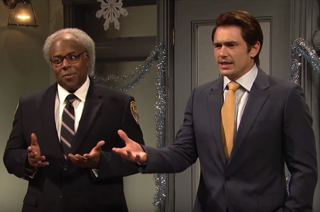 Kenan Thompson and James Franco in SNL