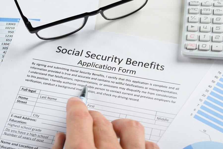 Social security form Social security form
