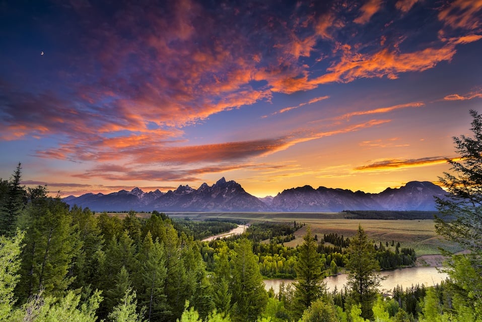 Mountains from Grand Teton National Park