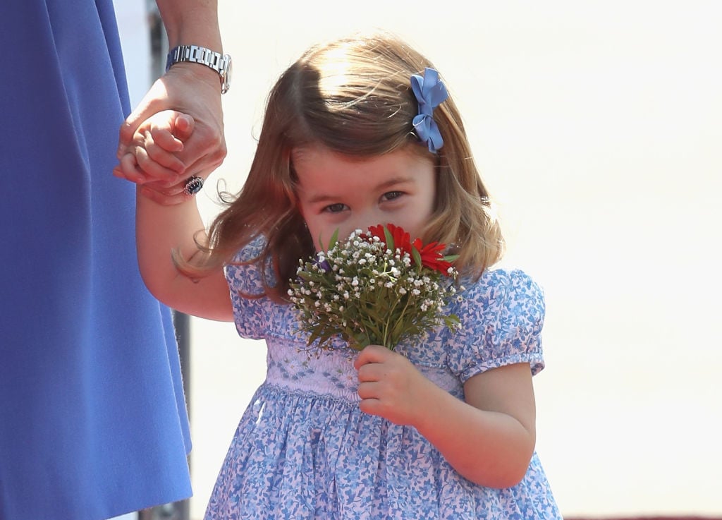 Princess Charlotte of Cambridge arrives at Berlin Tegel Airport