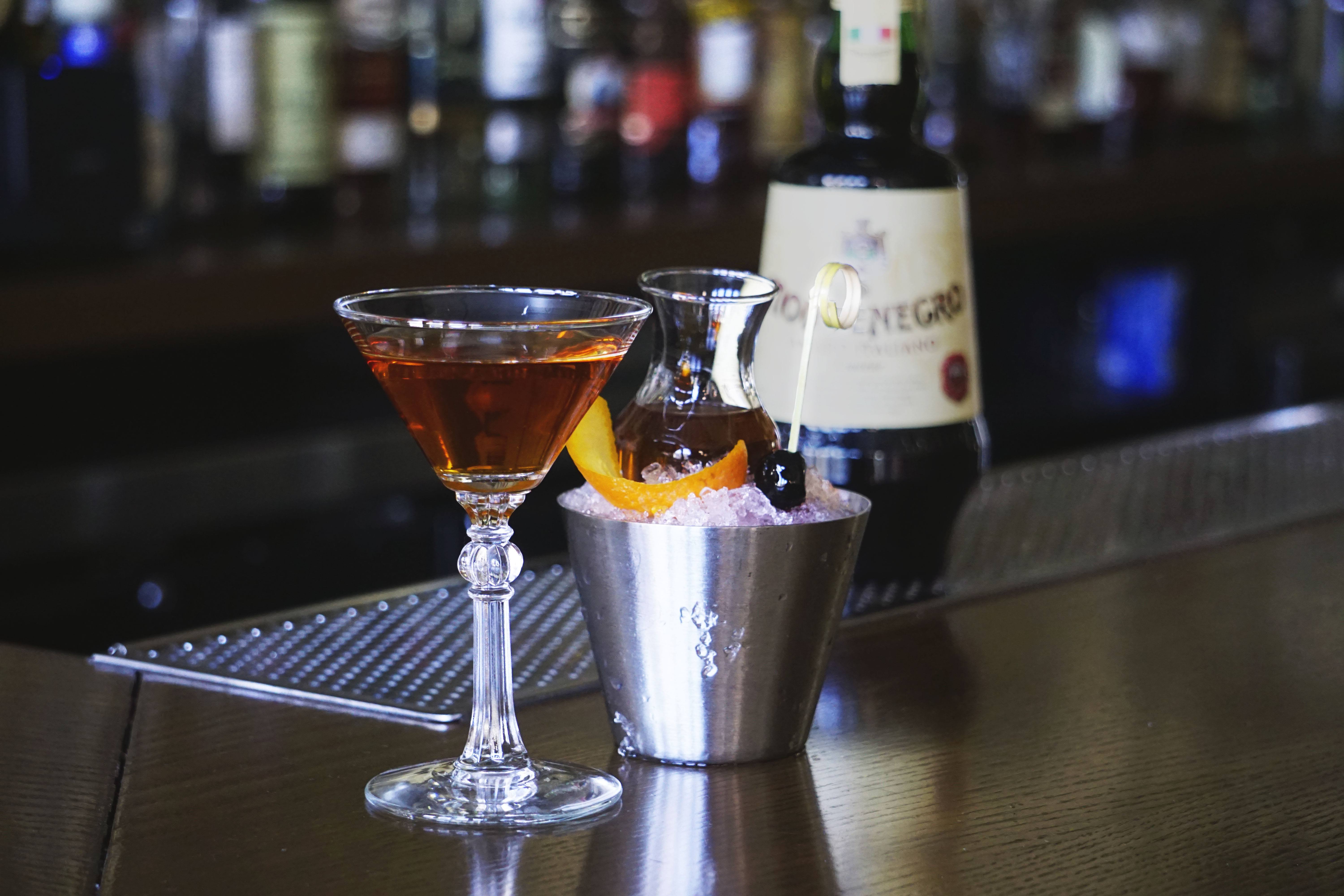The Queen Martini with Bottle