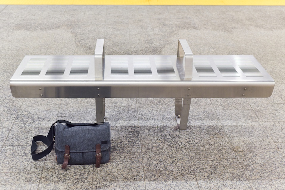 Unattended Bag Near a Subway Bench