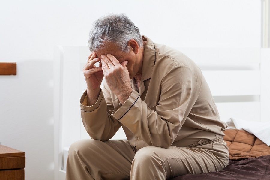 Old upset man Old upset man