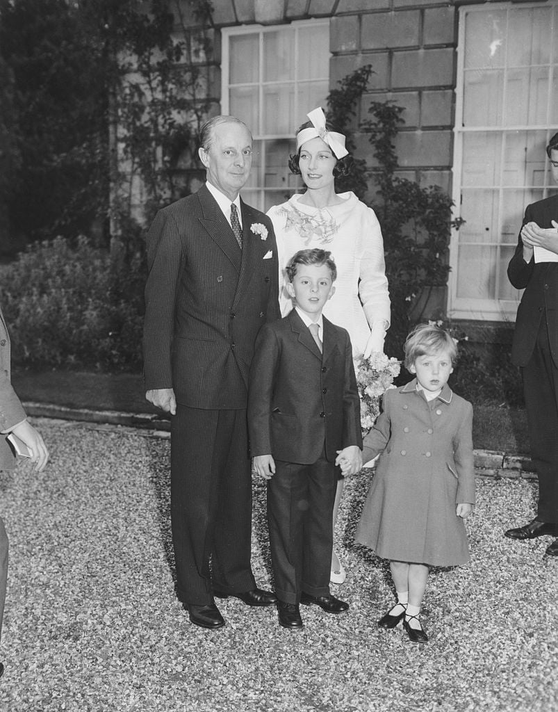 English model Bronwen Pugh on the day of her wedding to businessman and politician William Astor