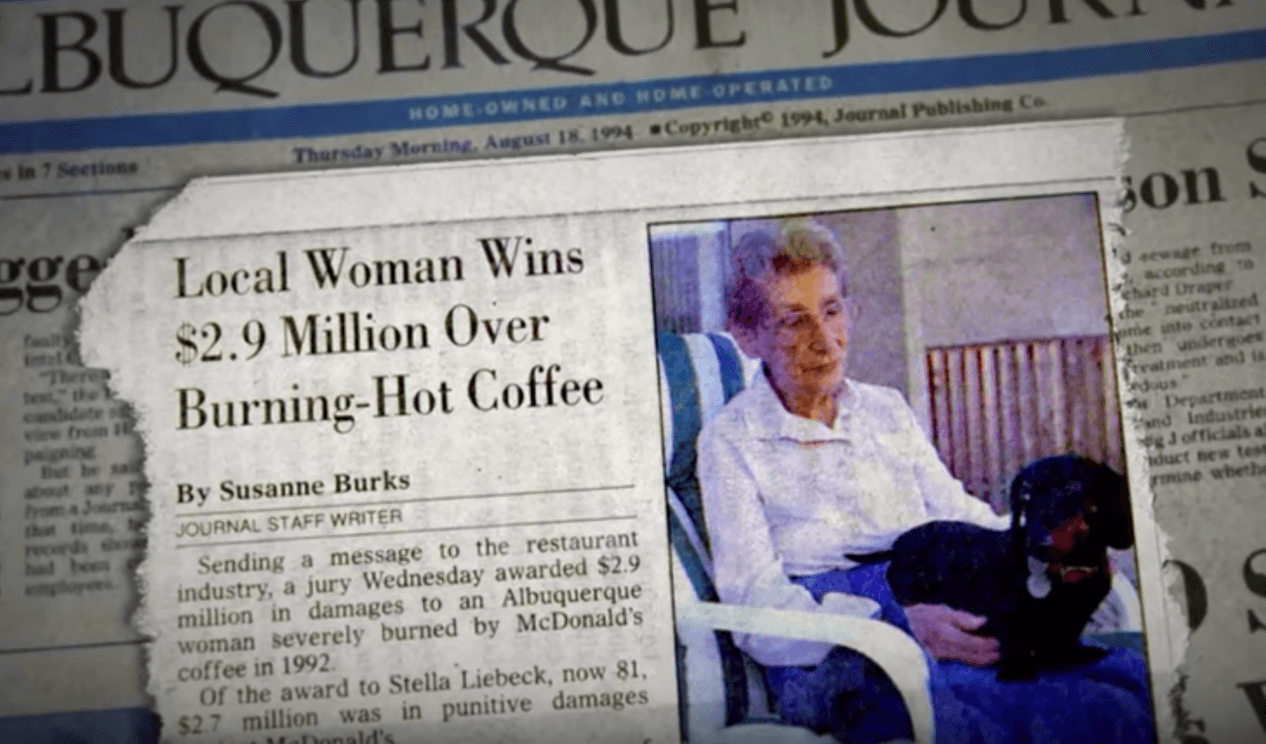 Woman coffee lawsuit
