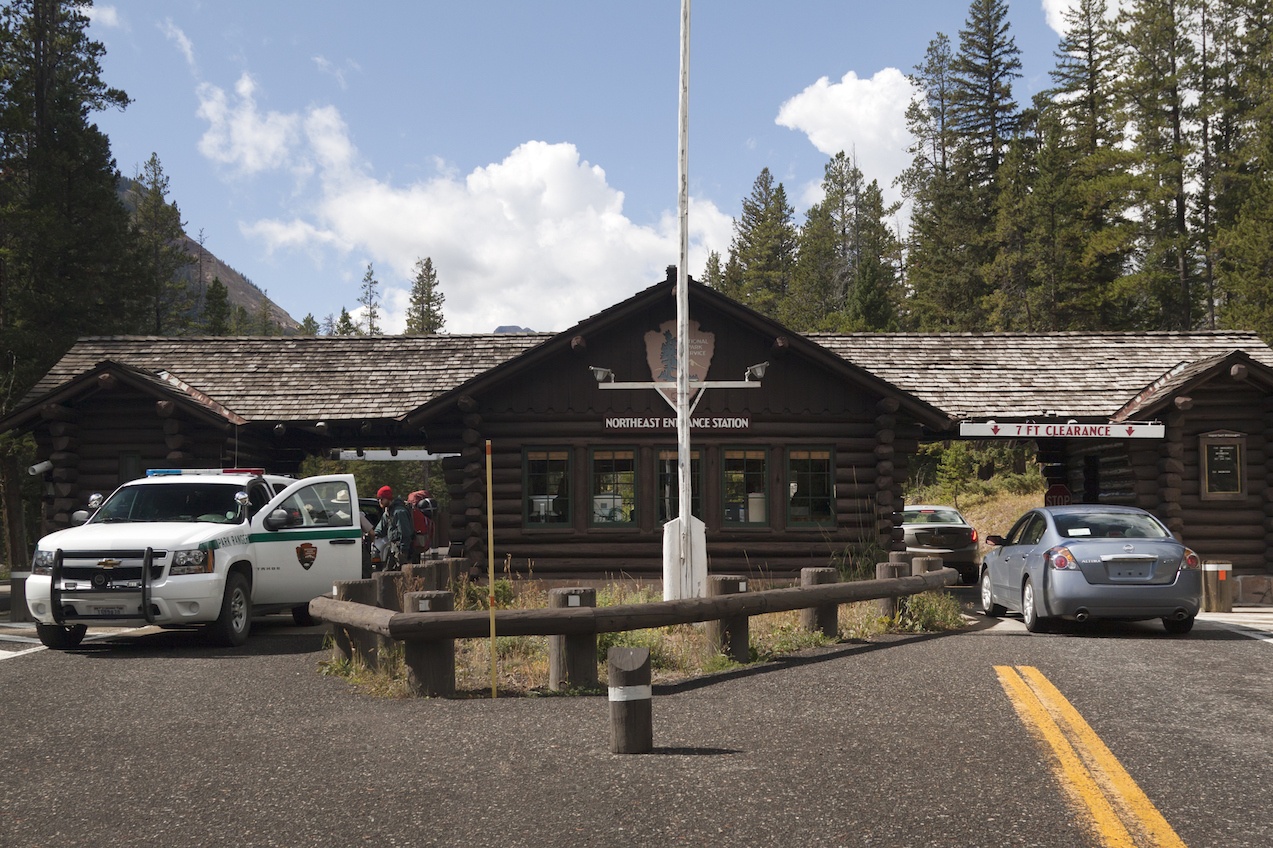 Northeast Entrance Station of Yellowstone National Park