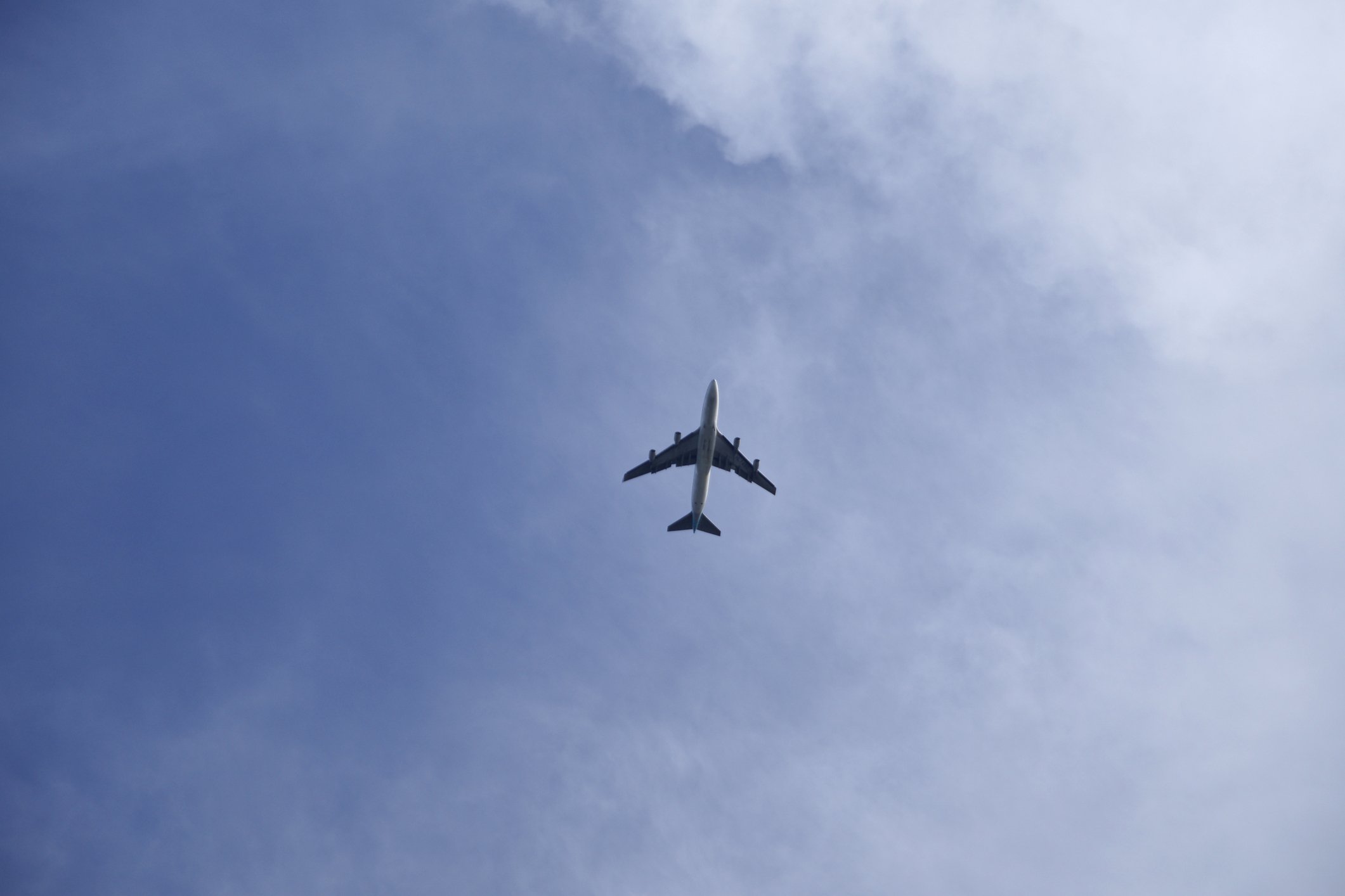 Airplane flying