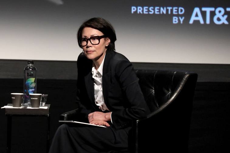 Ann Curry speaks on stage at Showtime's World Premiere of The Fourth Estate at Tribeca Film Festival Screening at BMCC Tribeca Performing Arts Center on April 28, 2018 in New York City.