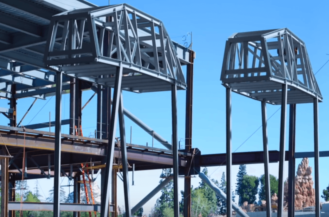 Construction of the At-Ats at Star Wars: Galaxy’s Edge