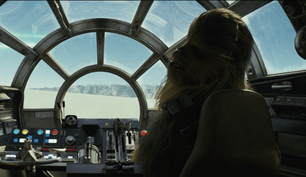 Chewbacca in the Falcon