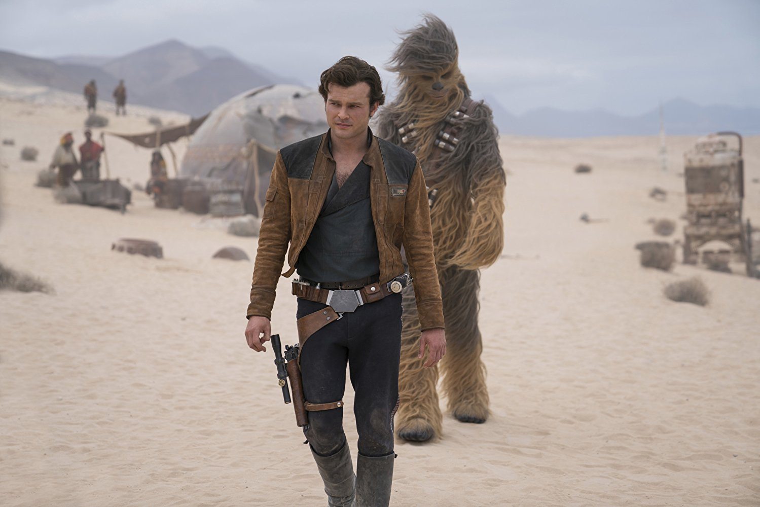 Chewie and Han in 'Solo: A Star Wars Story'.