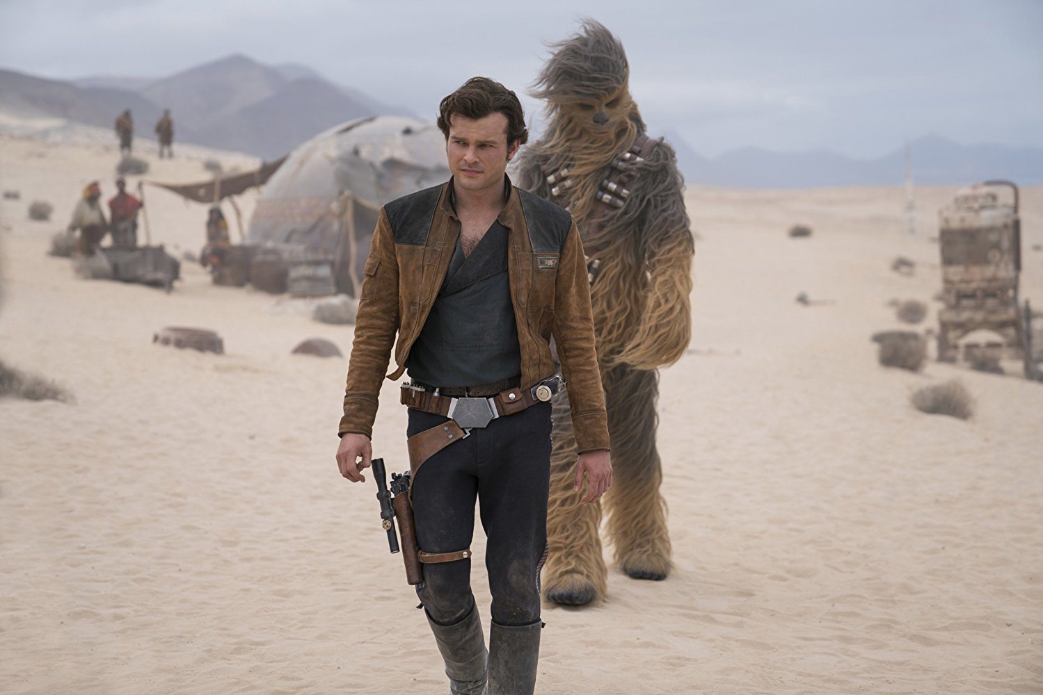 Chewie and Han in Solo: A Star Wars Story