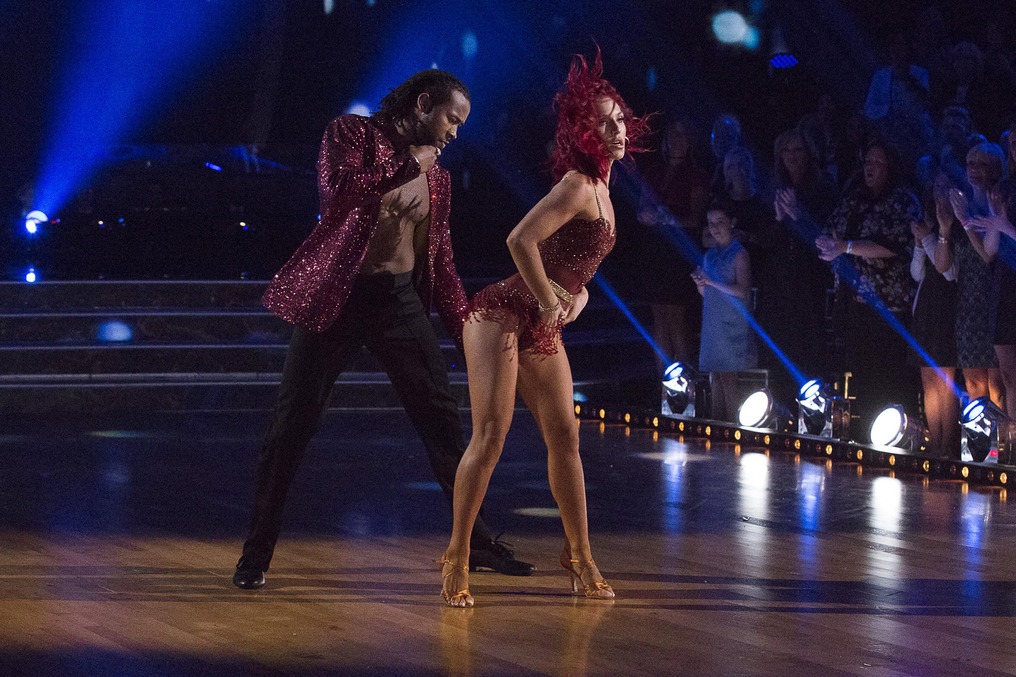 Josh Norman and Sharna Burgess on Dancing with the Stars Josh Norman and Sharna Burgess on Dancing with the Stars
