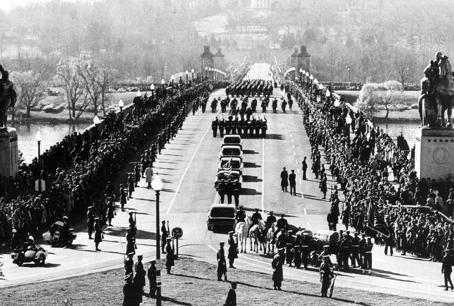 funeral procession of President John F. Kennedy
