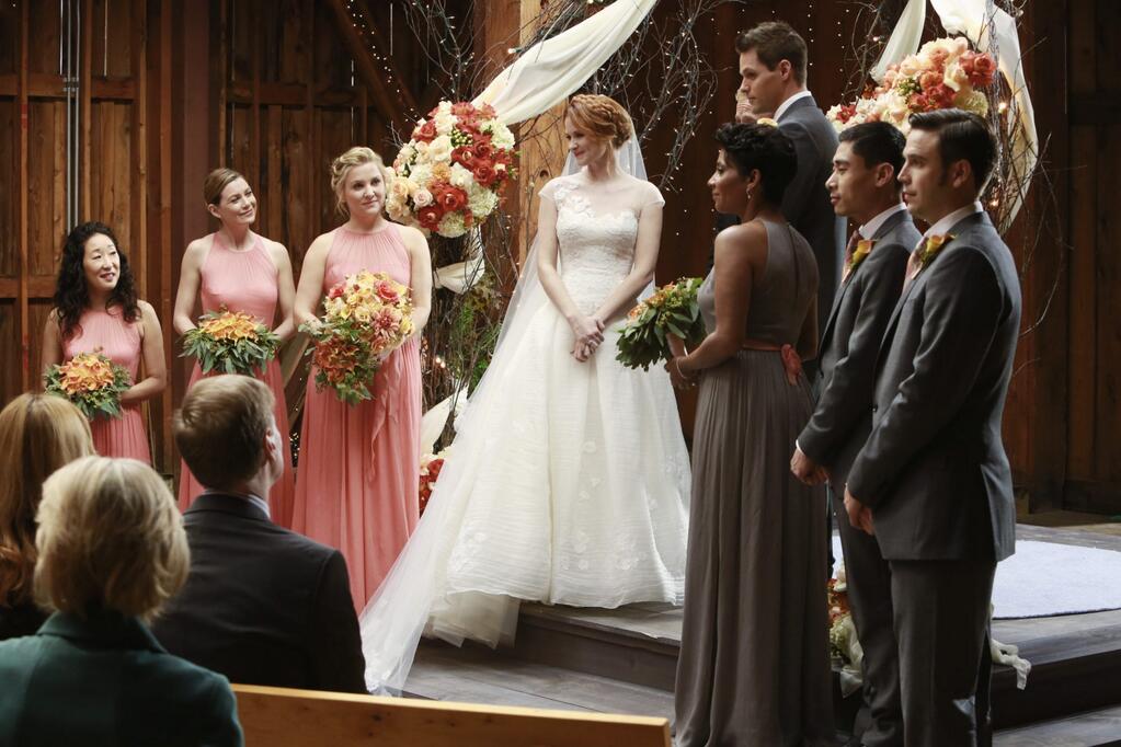 April and Matthew's wedding on Grey's Anatomy