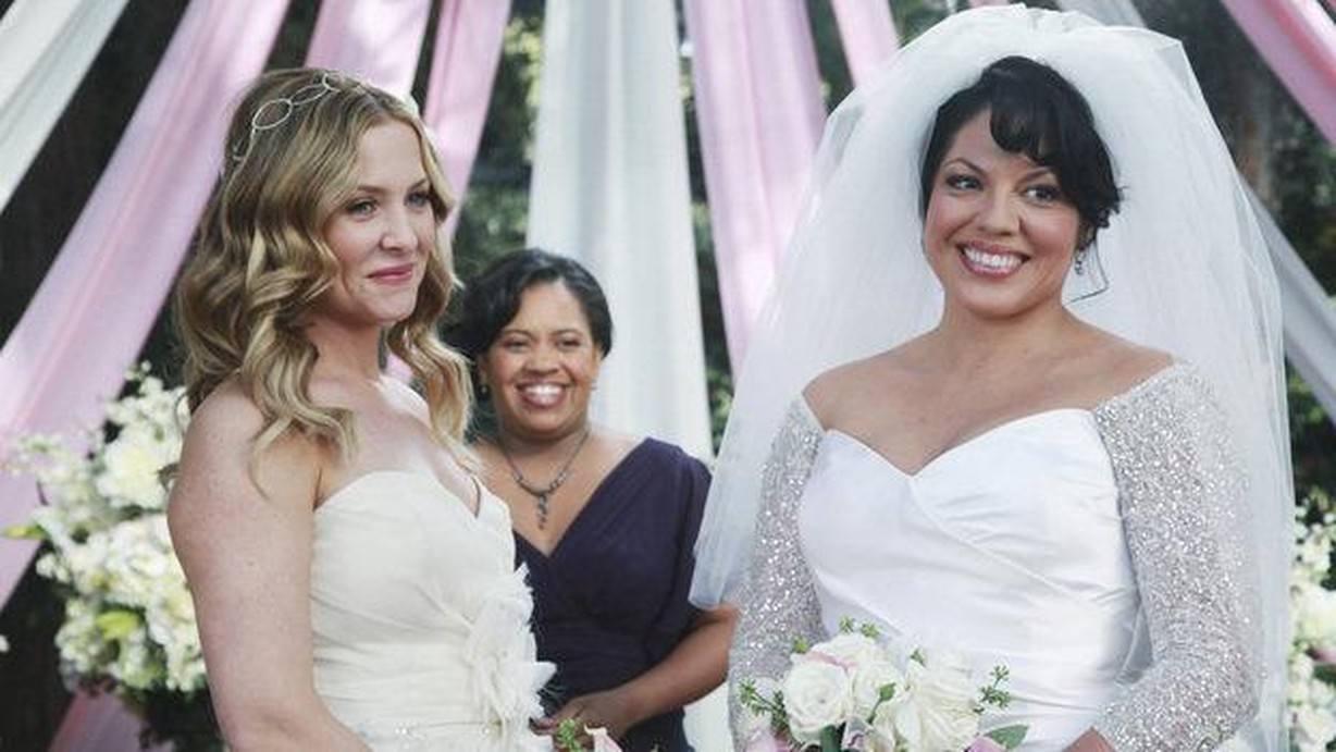 Callie and Arizona get married on Grey's Anatomy