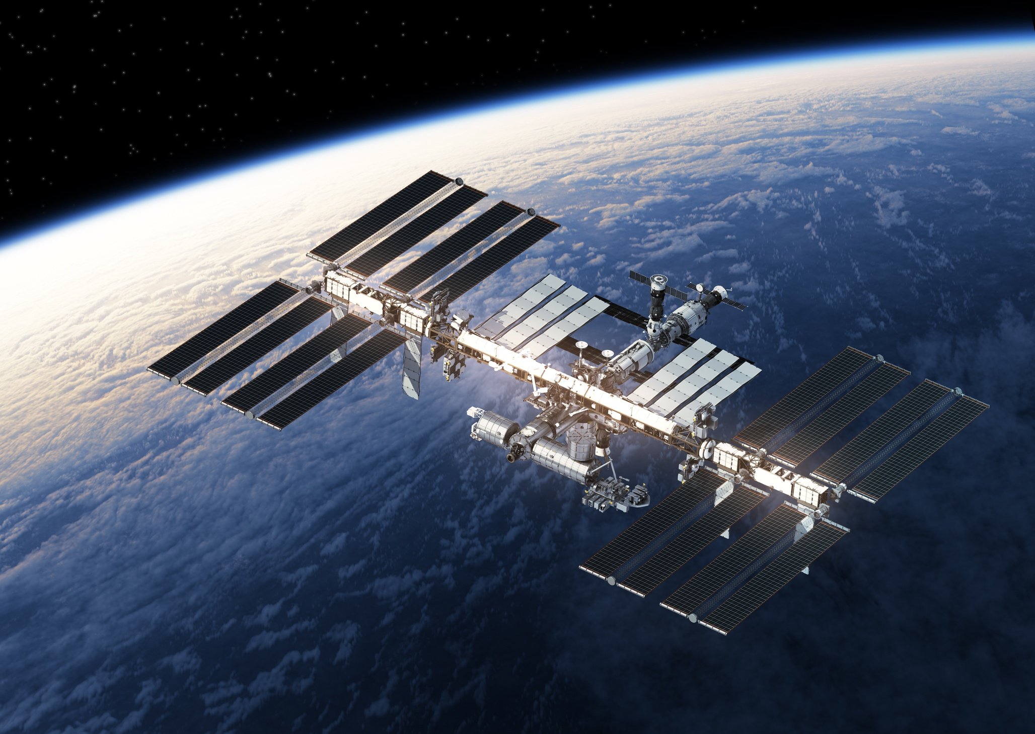 International Space Station orbiting Earth