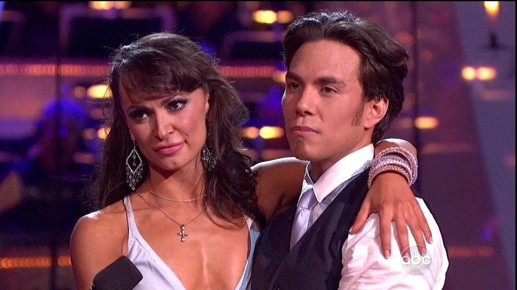 Karina Smirnoff and Apolo Ohno on Dancing with the Stars