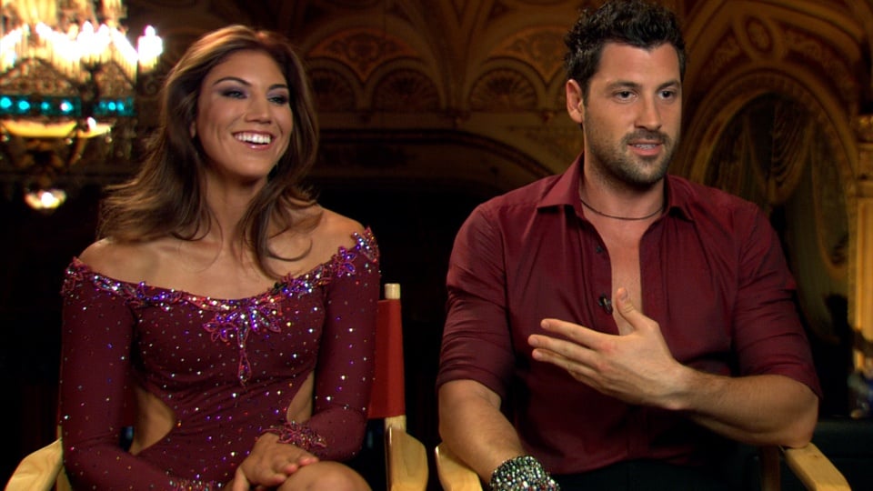 Hope Solo and Maksim Chmerkovskiy on Dancing with the Stars Hope Solo and Maksim Chmerkovskiy on Dancing with the Stars