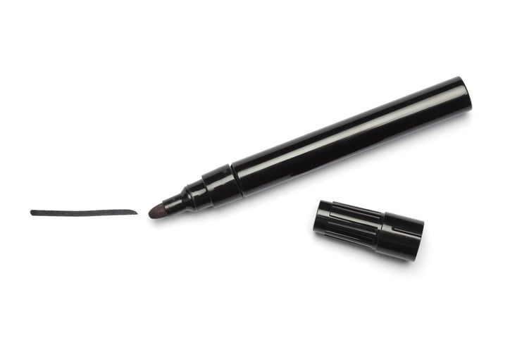 Black marker