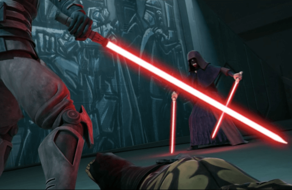 Maul fights Darth Sidious