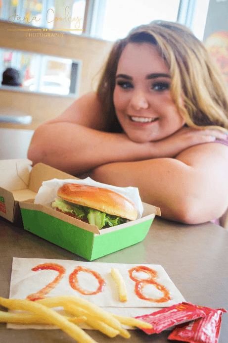A 2018 graduation photo taken at McDonald's
