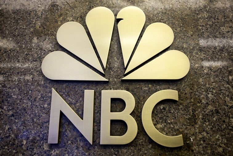 The NBC logo is seen on the entrance to NBC Studios on E 49th Street on December 1, 2009 in New York City. The NBC logo is seen on the entrance to NBC Studios on E 49th Street on December 1, 2009 in New York City.
