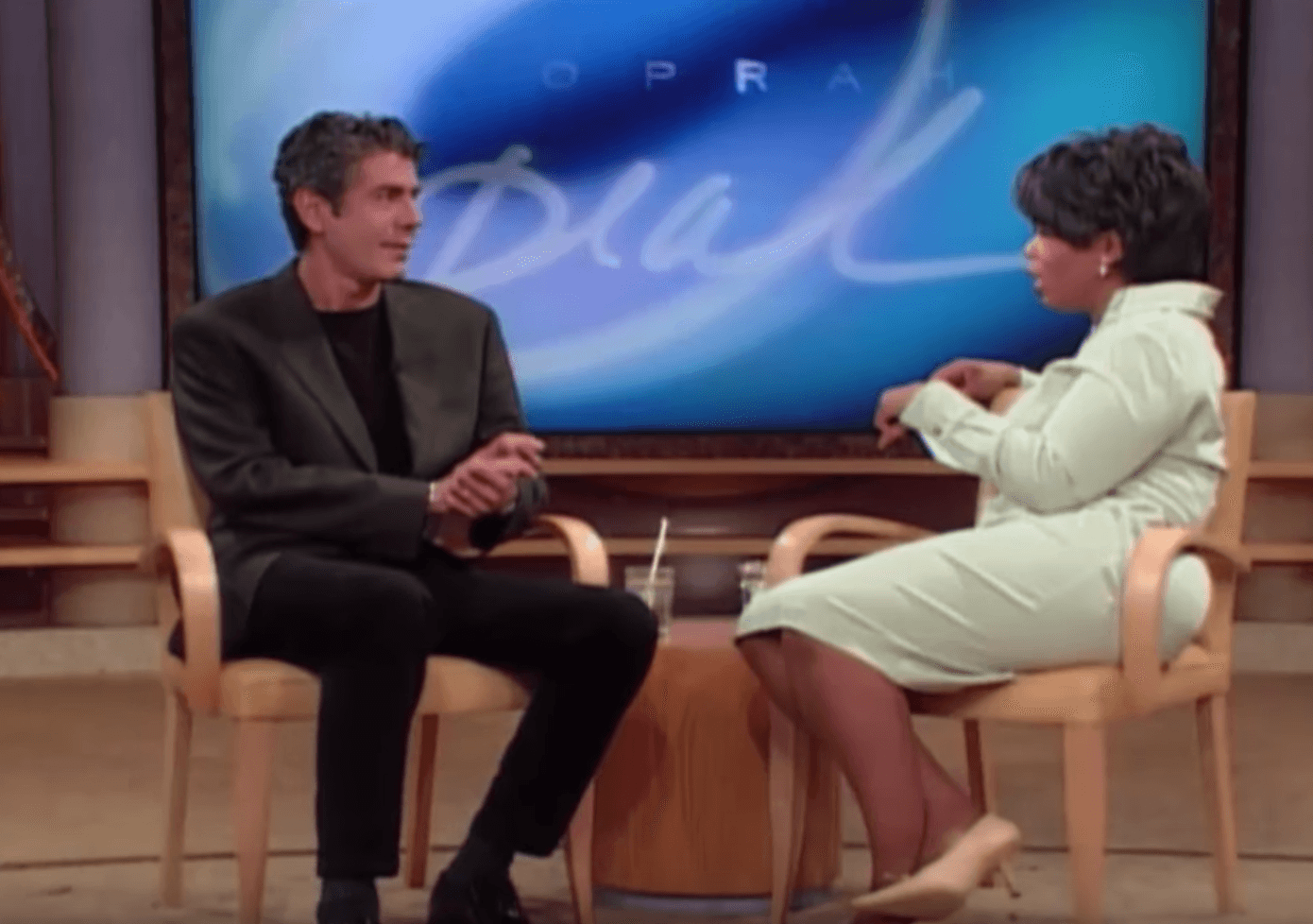 Anthony Bourdain and Oprah