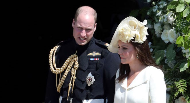Britain's Prince William, Duke of Cambridge and Britain's Catherine,